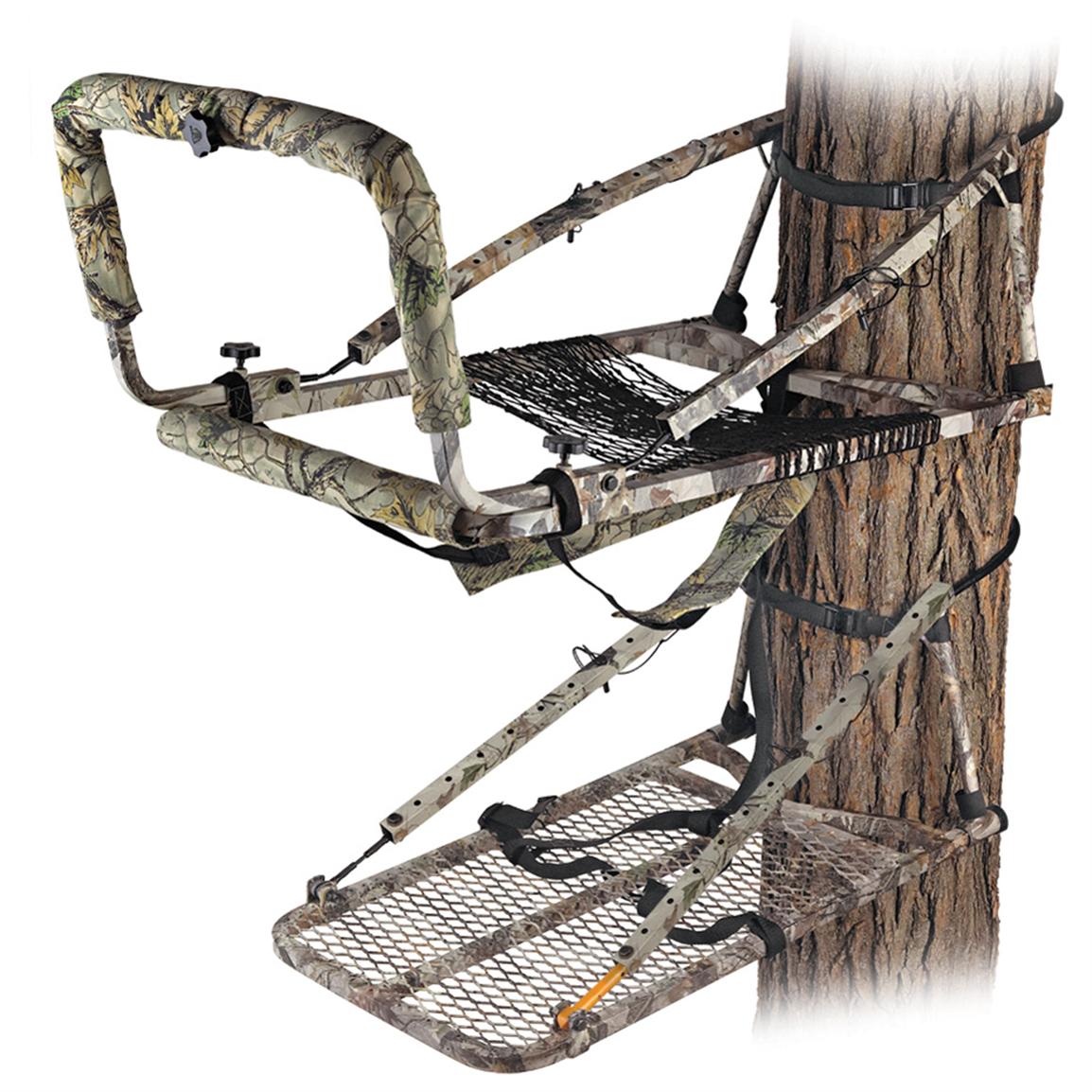 Gorilla Treestands™ Greyback Magnum Deluxe Hunter Climber Treestand 101684 Climbing Tree