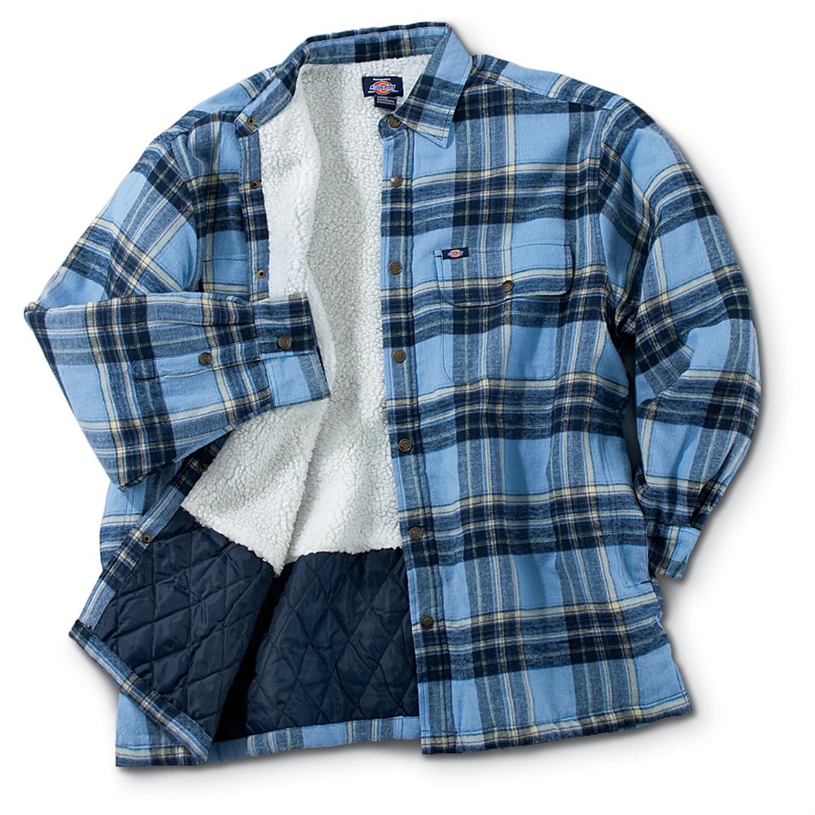 Dickies® Flannel Sherpa-lined Shirt - 104176, Shirts at Sportsman's Guide