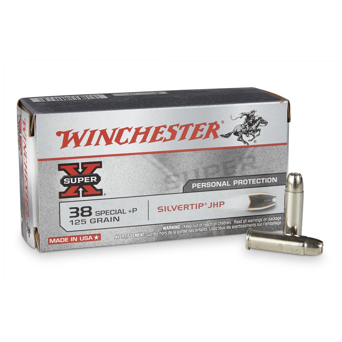Winchester Super X Handgun 38 Special P 125 Grain Sthp 50 Rounds 10558 38 Special Ammo 