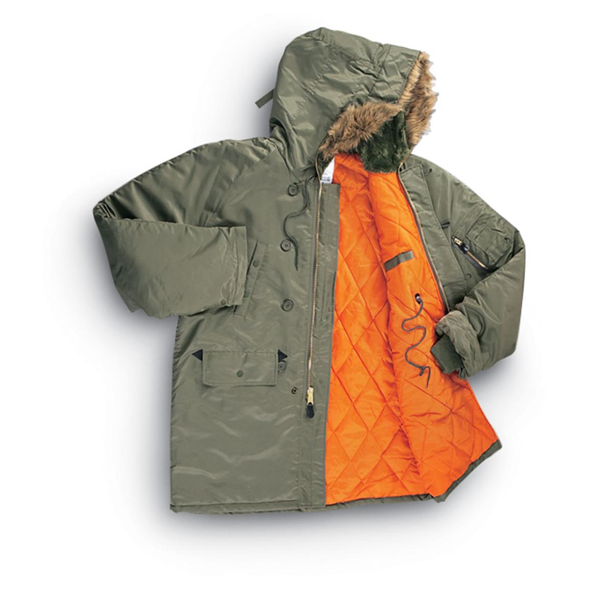 Mil Spec N 3B Extreme Cold Weather Parka 106379 Insulated 