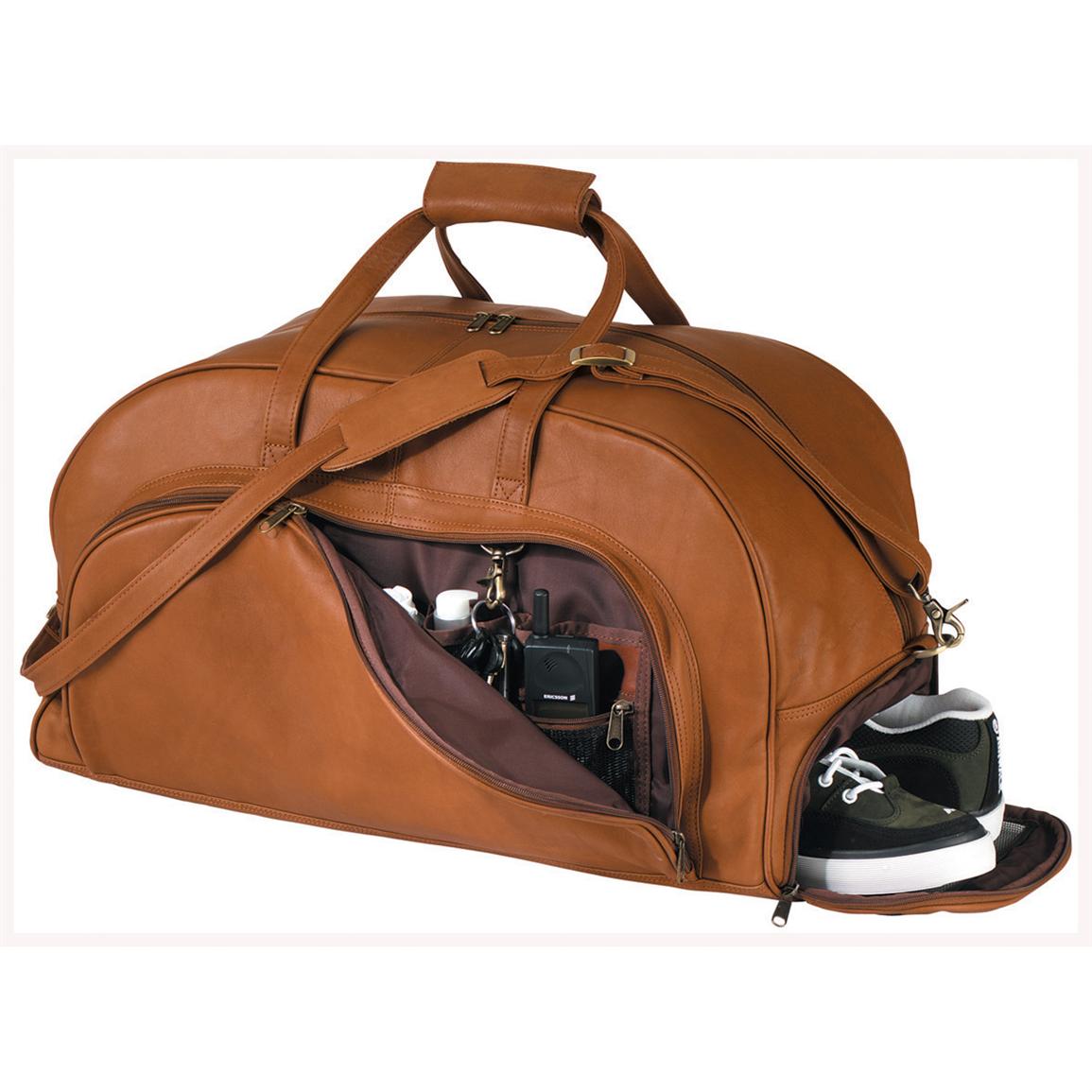 Royce Leather® Organizer Duffel with Shoe Compartment - 106779, Luggage at Sportsman&#39;s Guide