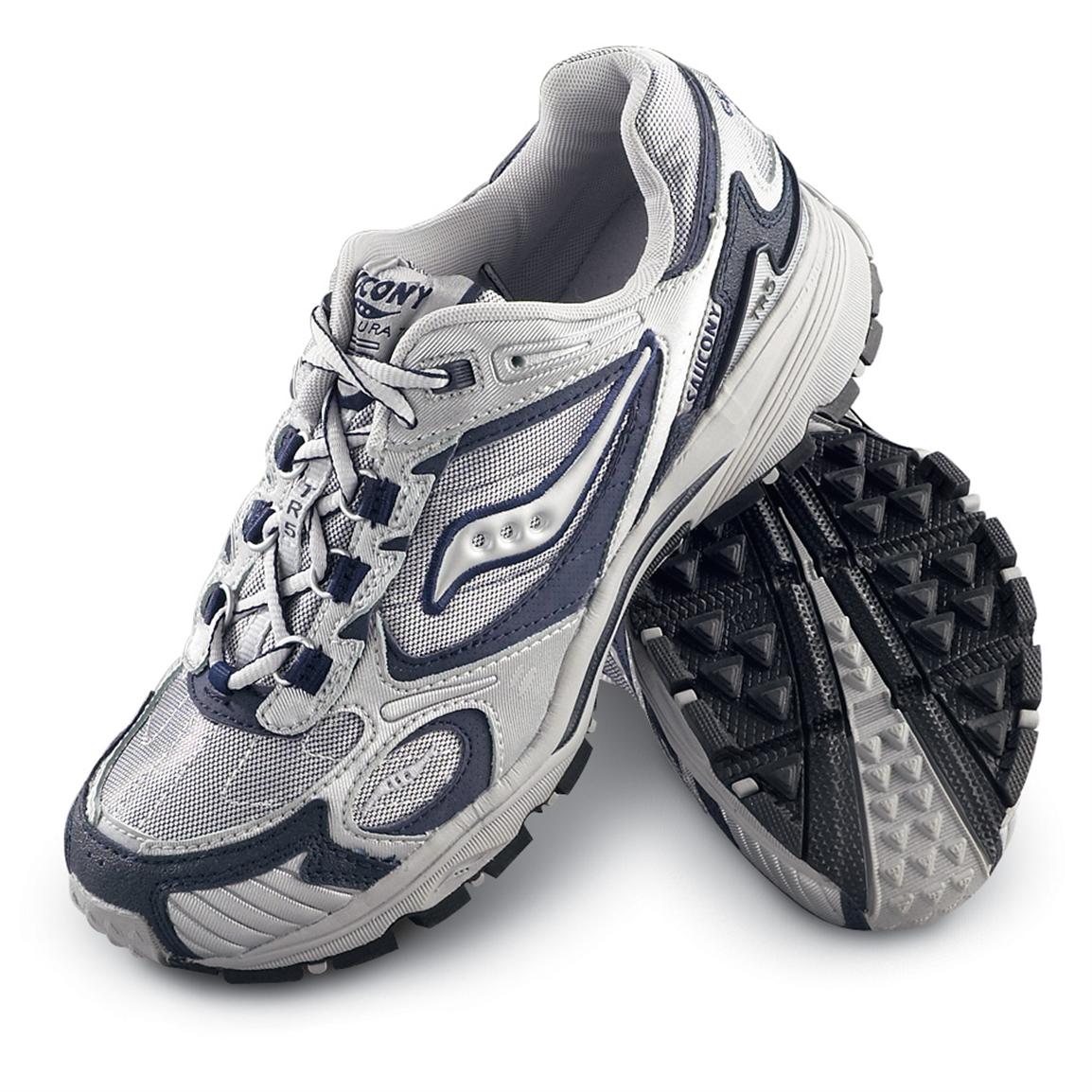 Men's Saucony® Grid Aura TR5 Athletic Shoes, Silver / Navy
