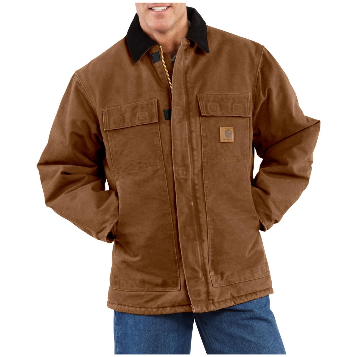 Carhartt Men's Sandstone Arctic Quilt Lined Traditional Coat - 108316