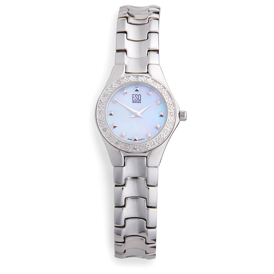 Women's ESQ Swiss Diamond Watch - 111781, Watches at Sportsman's Guide