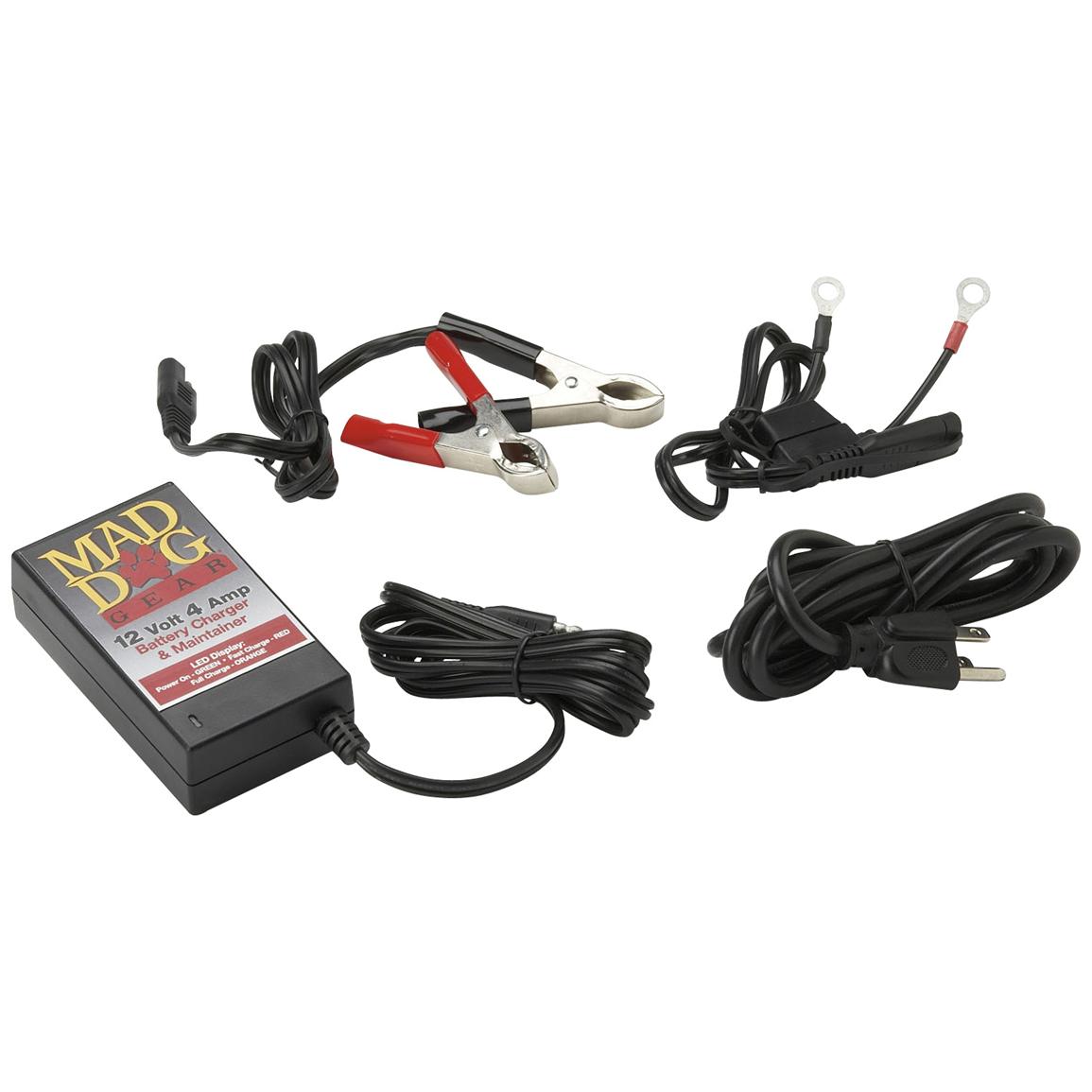 Mad Dog Gear® ATV Battery Charger and Maintainer 120184, Chargers