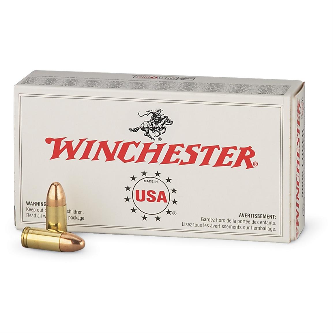 Winchester 9mm Luger Fmj 115 Grain 50 Rounds 12047 9mm Ammo At 3320