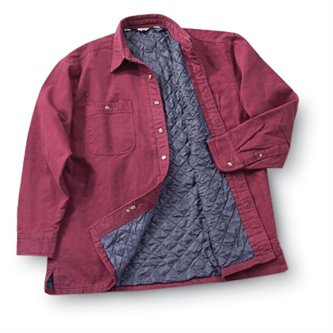 Guide Gear® Thinsulate™ Lined Chamois Shirt - 120626, Shirts At 