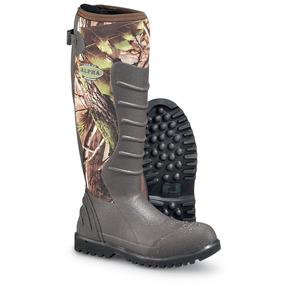 Men's LaCrosse® 18" Alpha Lite® Boots, Realtree® AP™ Grey HD 123058