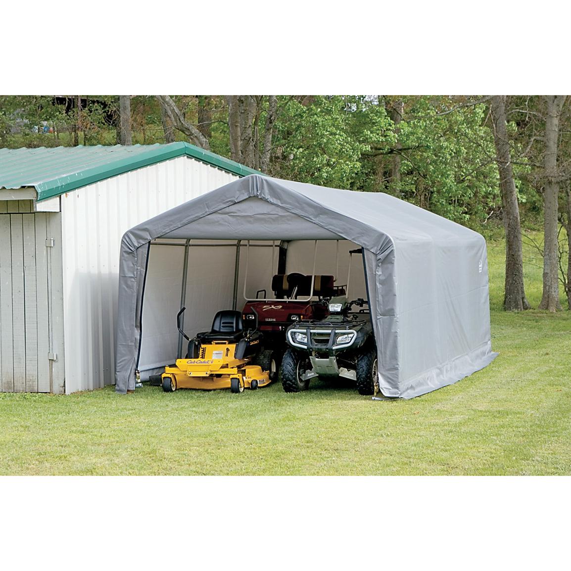 12x20x8' Peak style Garage in a Box™ 126242, Garage & Car