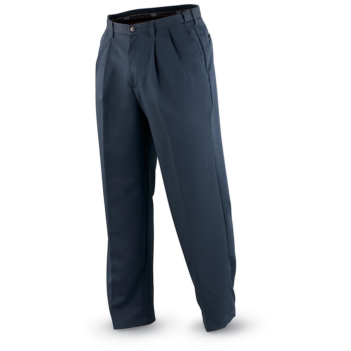 haggar cool 18 pleated pants