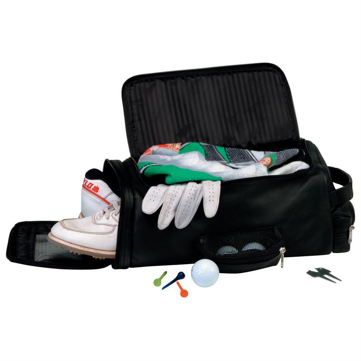 Royce Leather® Golf Shoe and Accessory Bag - 127356, Travel Accessories at Sportsman&#39;s Guide
