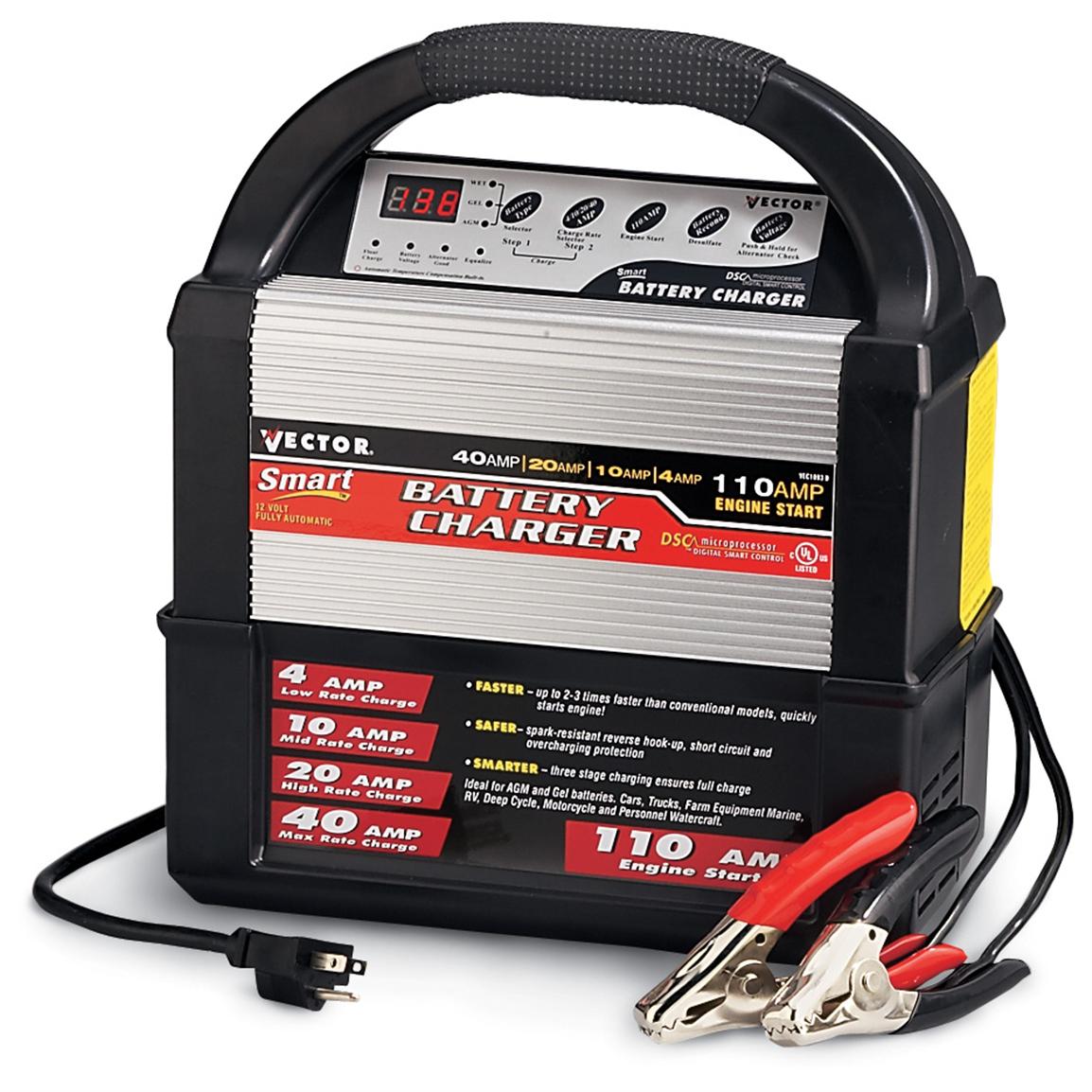 Vector® 12 - volt Smart Battery Charger - 129267, Chargers & Jump
