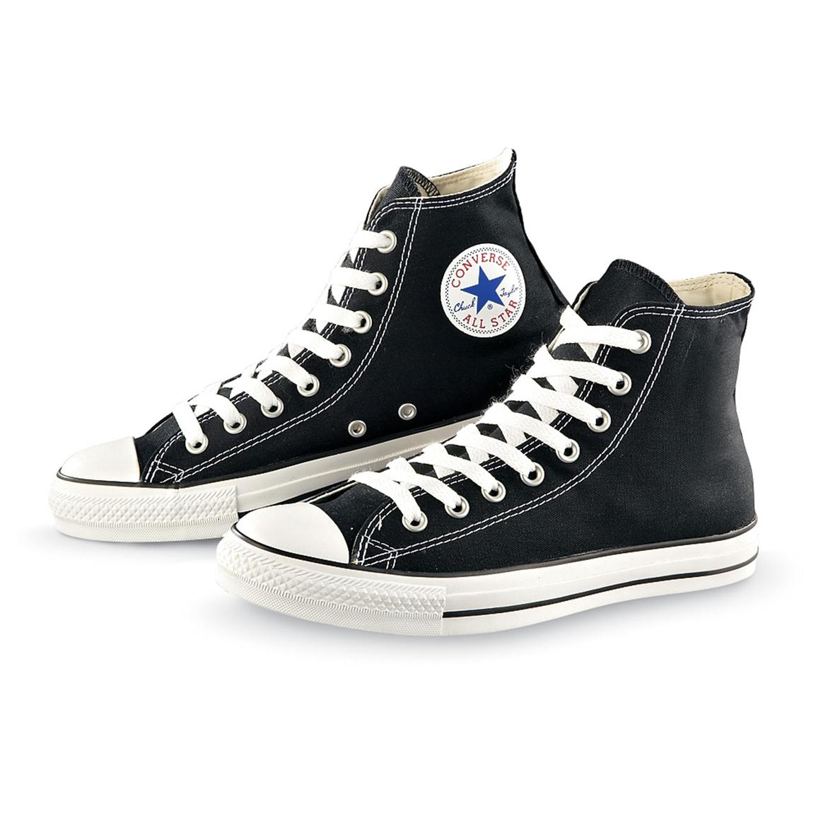 ConverseÂ® Chuck Taylor All - Starâ¢ Hi - top Athletic Shoes, Black - 129333, Running Shoes 