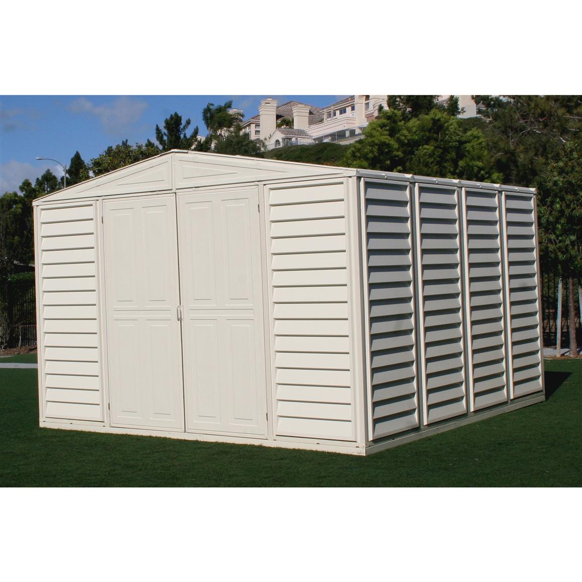 DuraMax 10x10' WoodBridge Vinyl Shed 130907, Sheds at Sportsman's Guide