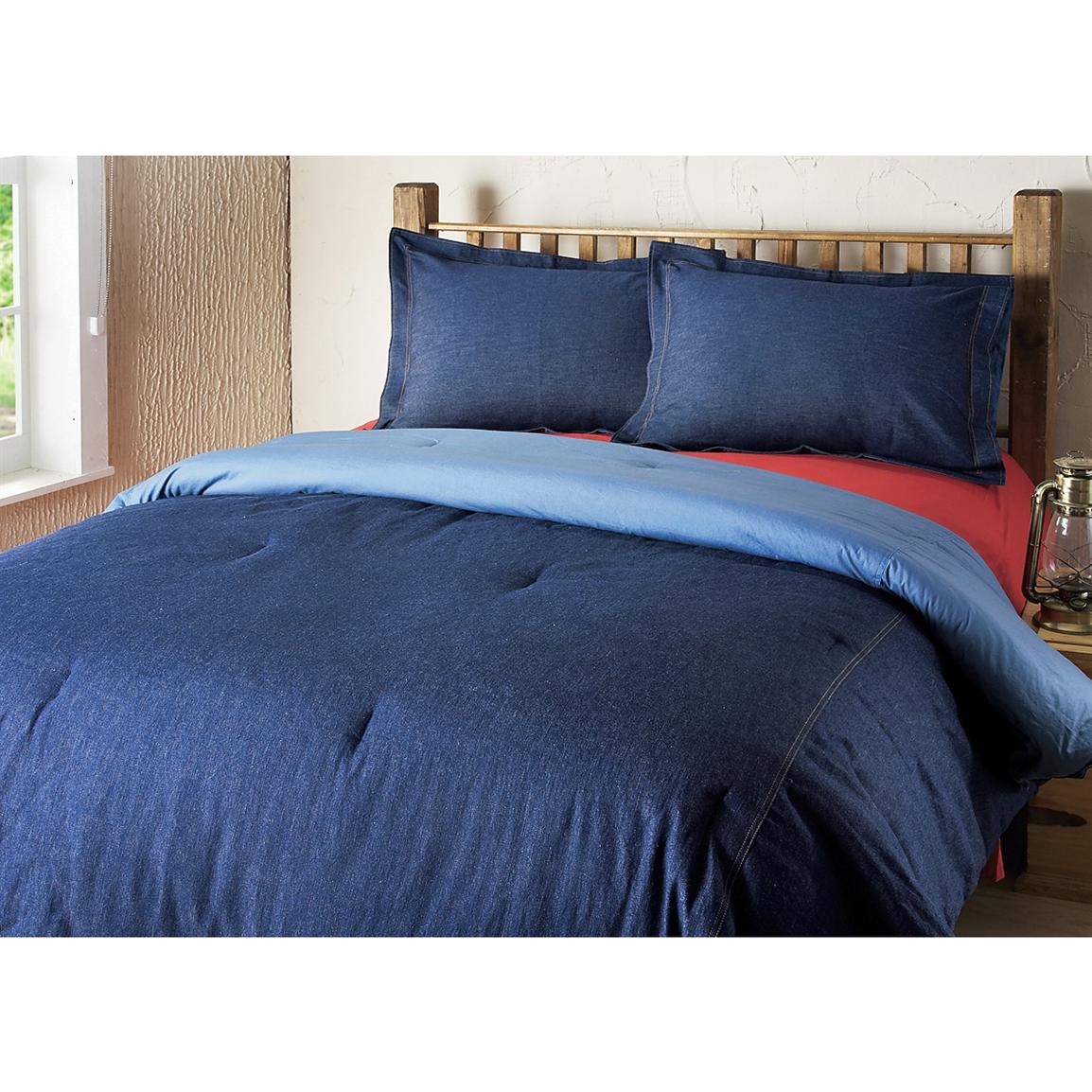 Levi Strauss® Stonewashed Denim Comforter Set 133618, Comforters at