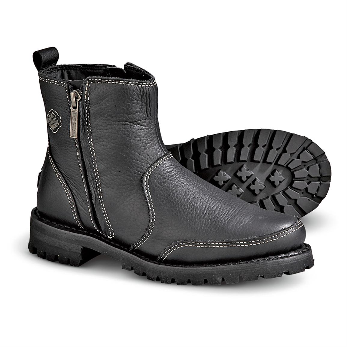 pull on slip on harley davidson boots for women