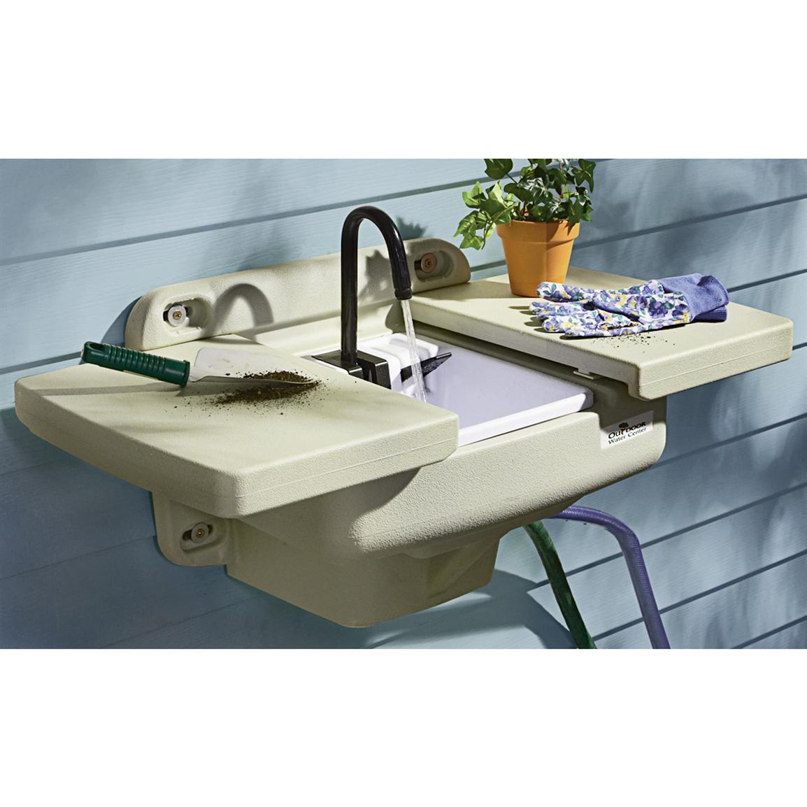 Outdoor Wall Sink - 137053, Yard & Garden at Sportsman's Guide