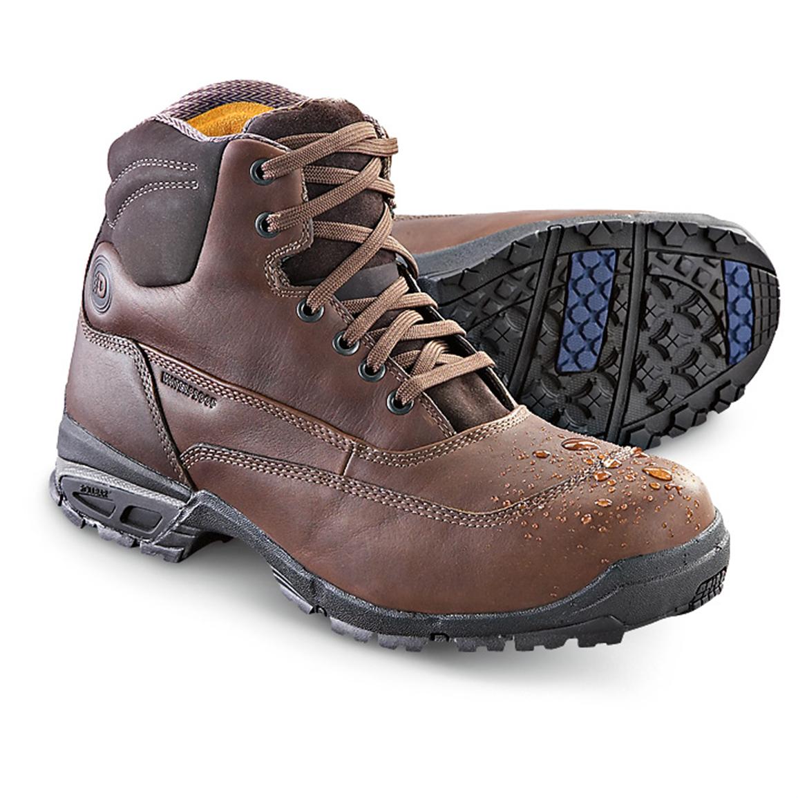 Men's Dunham® 6" Waterproof Work Boots, Brown 139434, Work Boots at Sportsman's Guide
