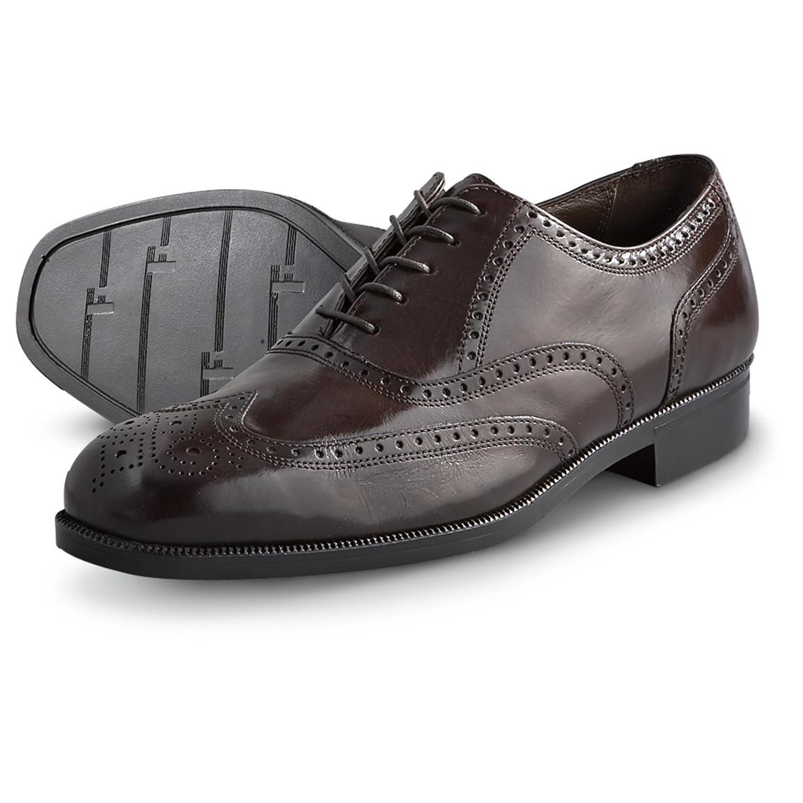 Men's Florsheim® Wingtip Dress Shoes, Dark Brown 139447, Dress Shoes