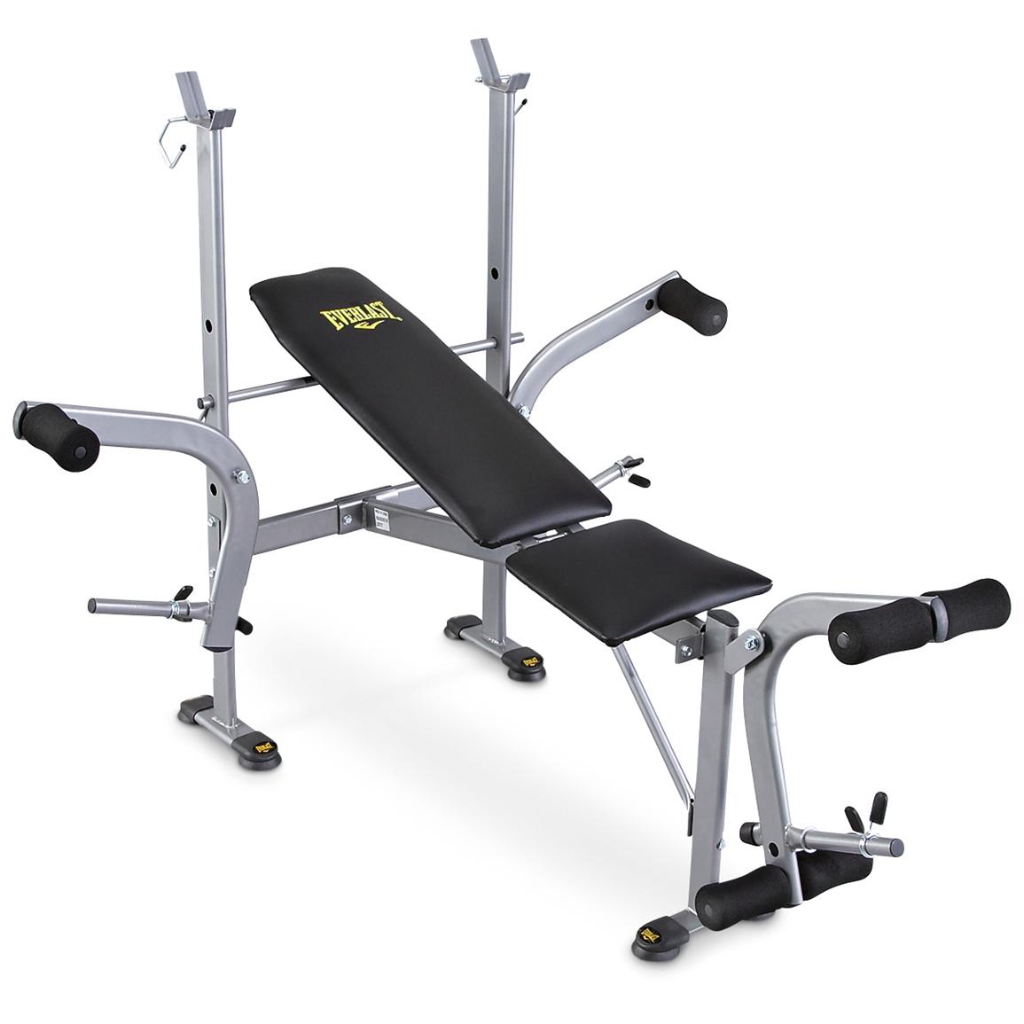 Everlast® Standard Weight Bench with Leg Press - 143634, at Sportsman's