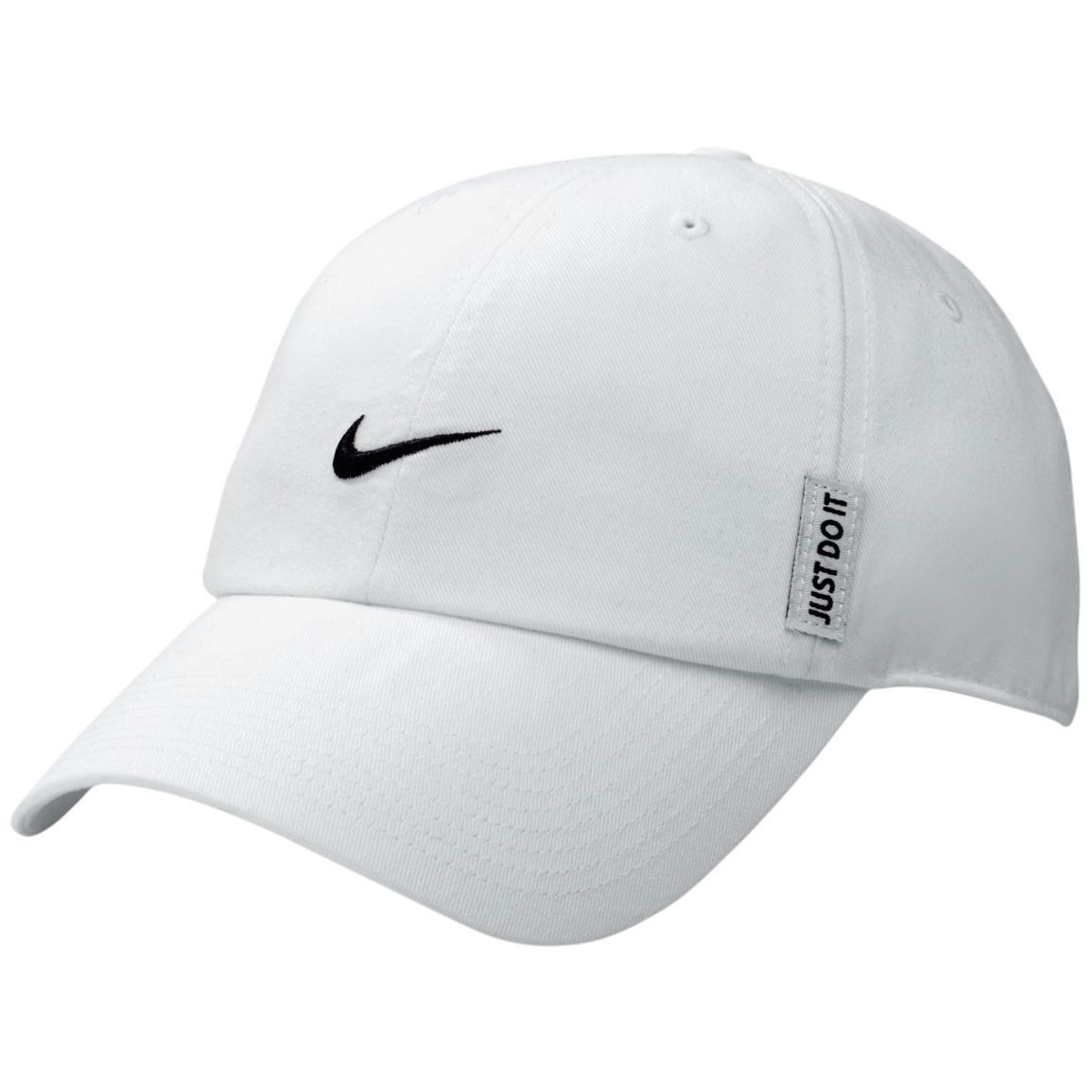 all white nike cap