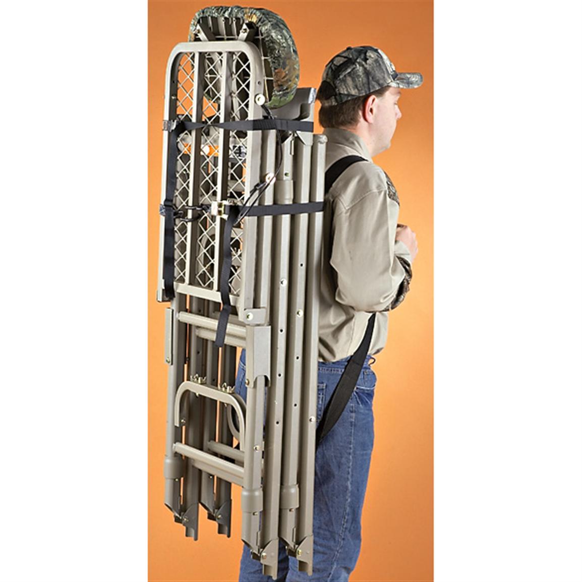 North Starr® 14' Folding Ladder Tree Stand 144073, Ladder Tree Stands