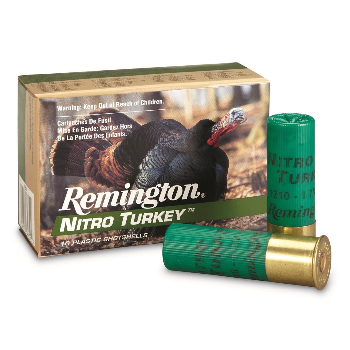 Remington Nitro Turkey 12 Gauge Magnum Copper Plated Buffered Turkey Load 3 10 Rounds 