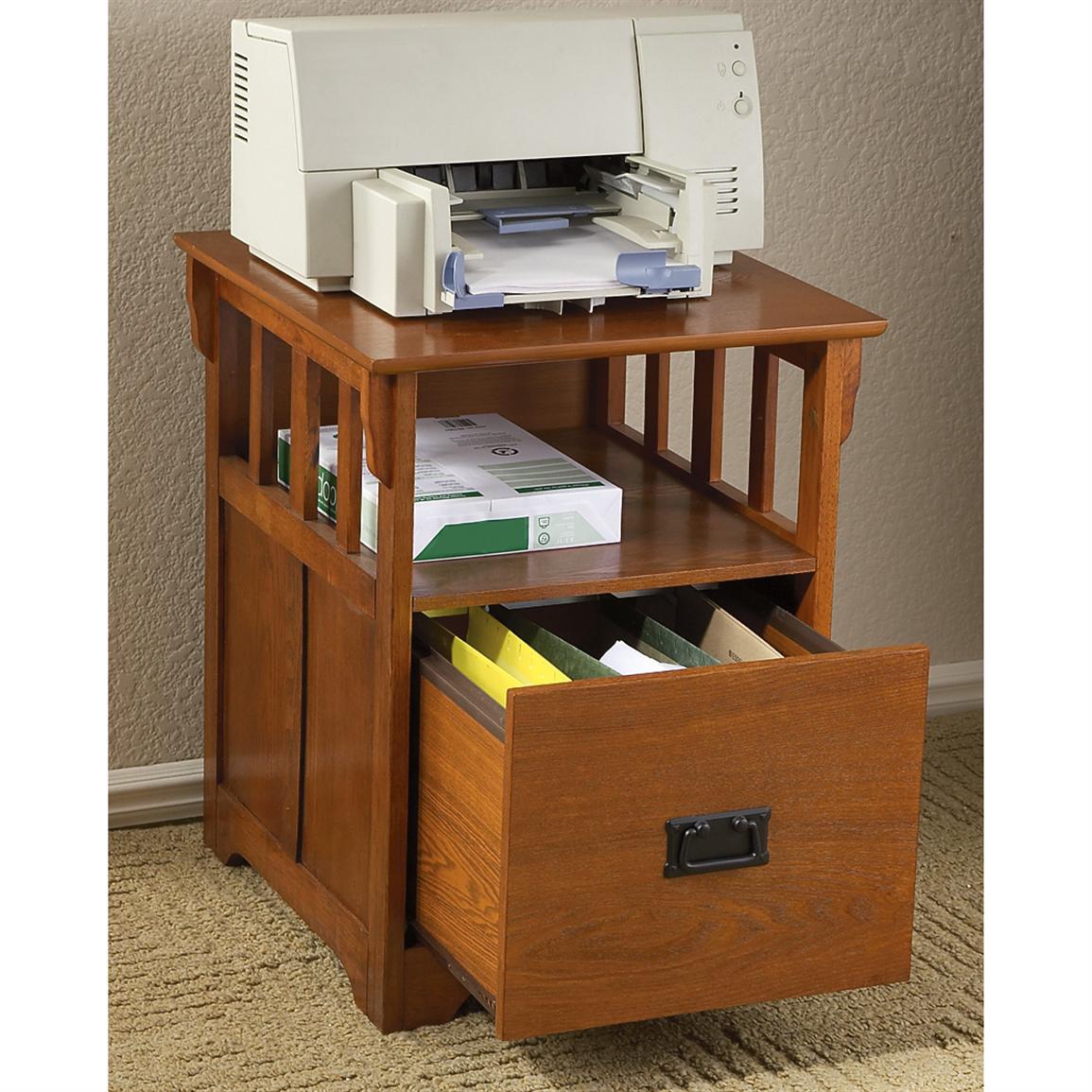 Mission style End Table / File 144522, Office at Sportsman