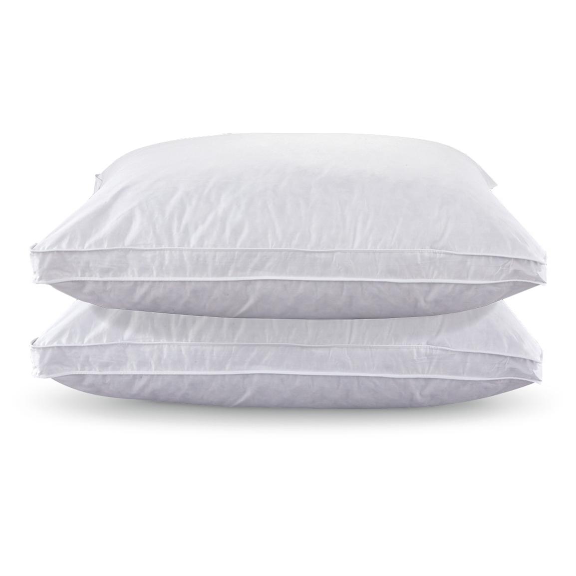 2 Pk. White Goose Down / Feather Pillows 145170, Blankets & Throws