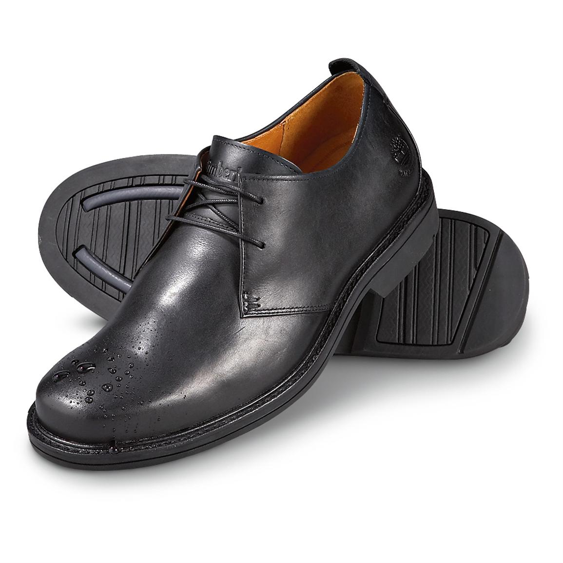 Men's TimberlandÂ® Waterproof Bramley Dress Shoes, Black - 146077, Dress Shoes at Sportsman's Guide
