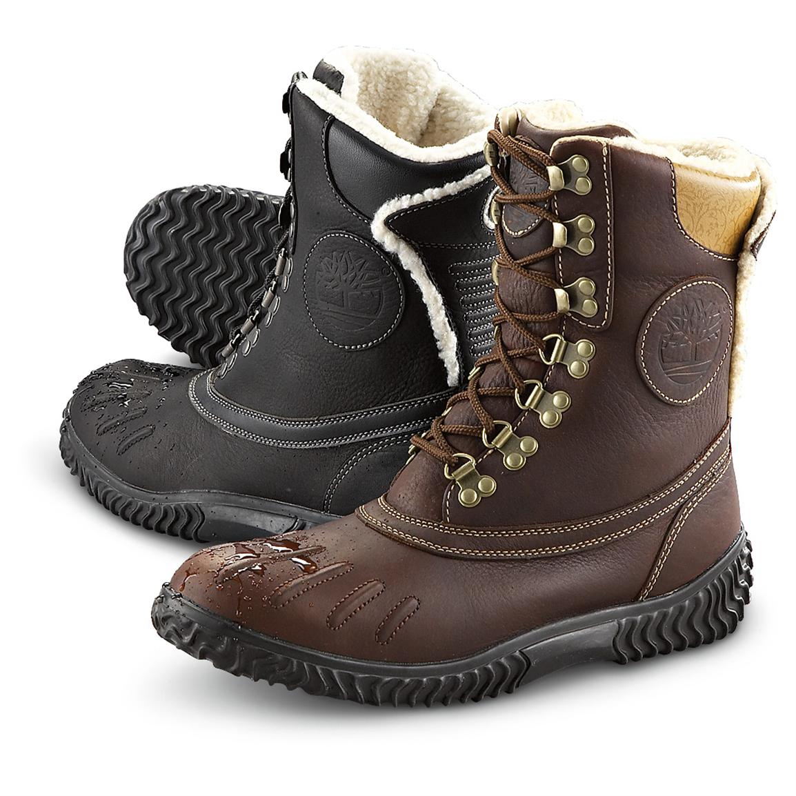 Men's TimberlandÂ® Waterproof Pak Boots - 146091, Winter & Snow Boots at Sportsman's Guide