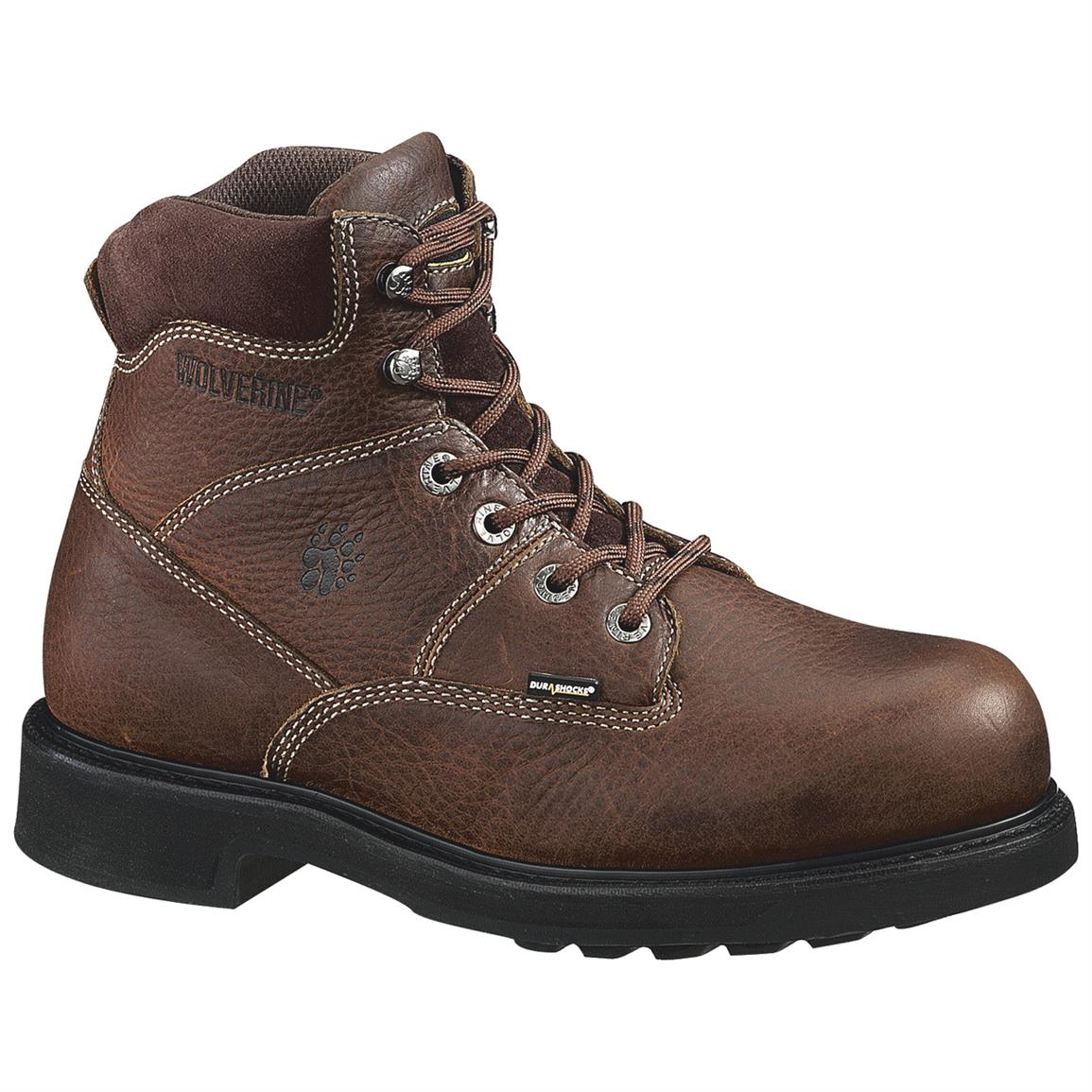 Wolverine Men's 6" Tremor DuraShock Boots, Brown - 146244 ...