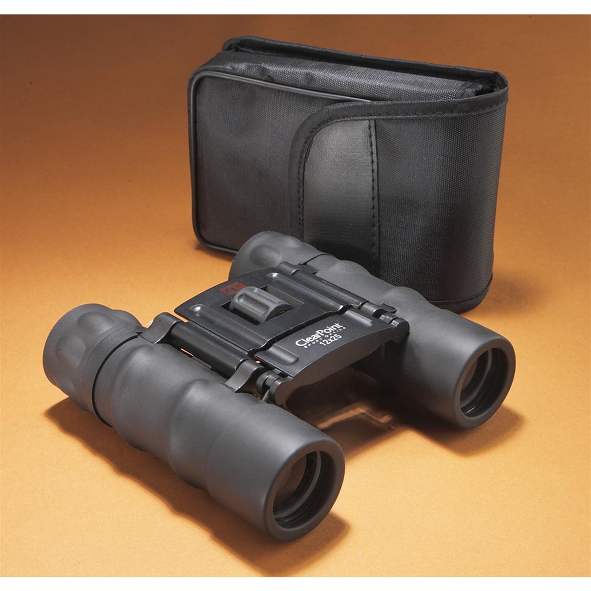 ClearPoint™ 12x25 mm Compact Binoculars, Black 146425, Binoculars