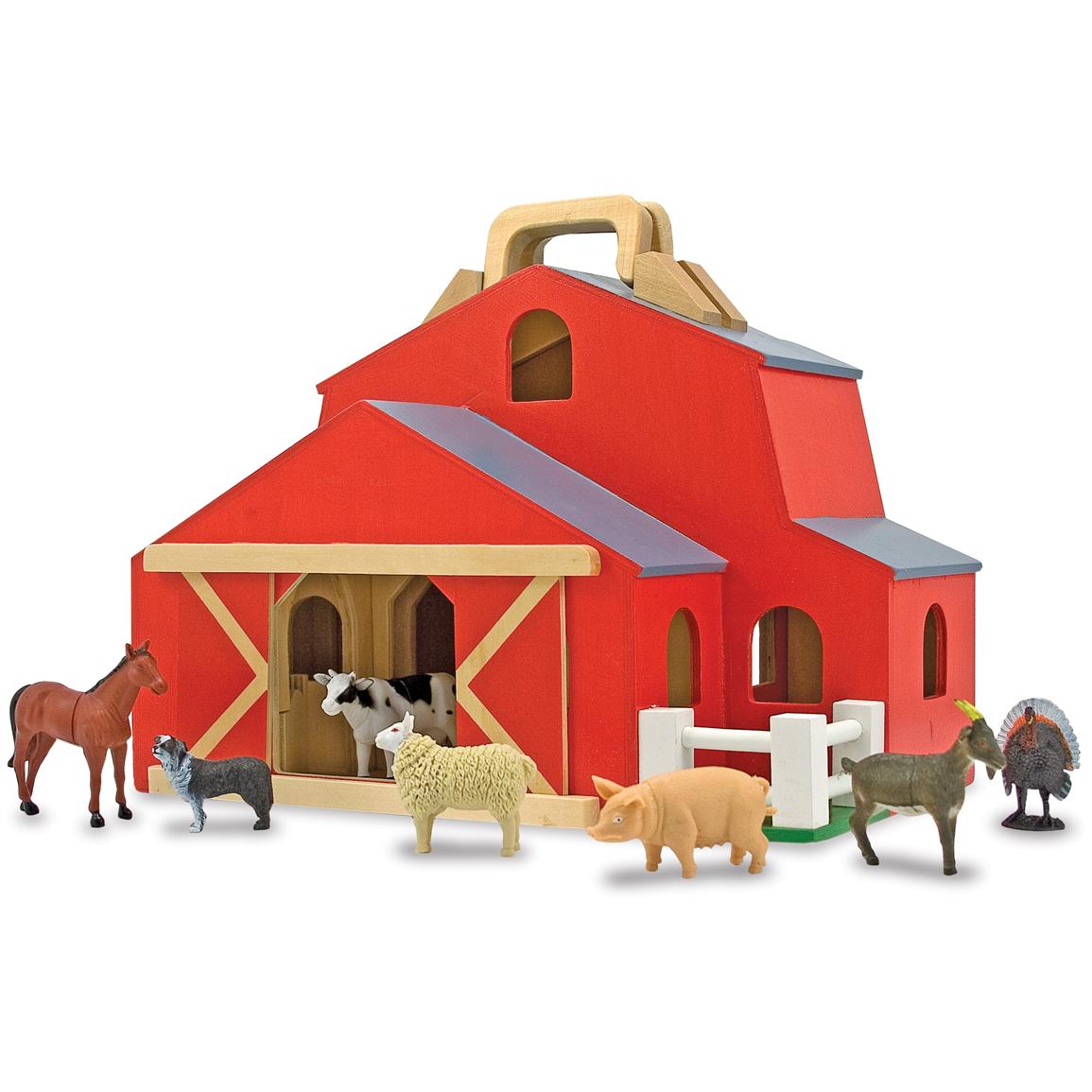 Melissa And Doug® Fold And Go Barn - 147111, Toys At Sportsman's Guide