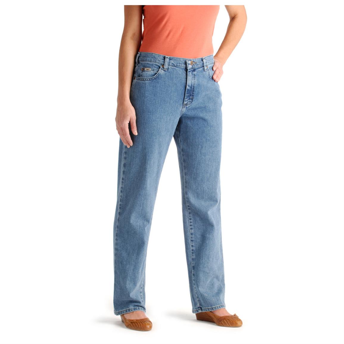 Womens Lee® Relaxed Fit Straight Leg Jeans Medium 153416 Jeans And Pants At Sportsmans Guide 