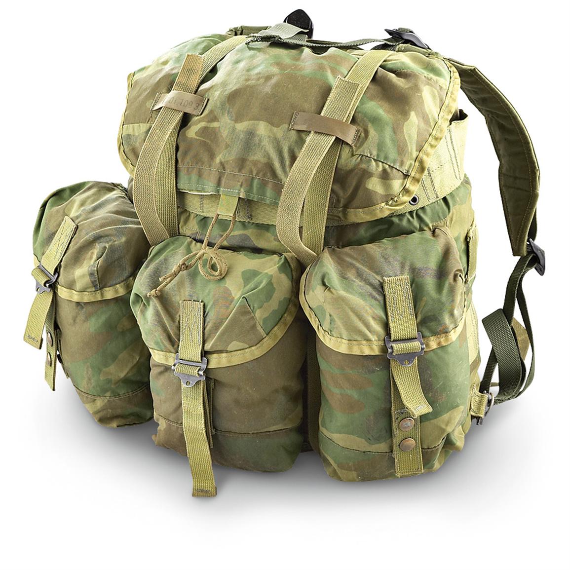 Used U.S. Mil. Medium A.L.I.C.E. Pack, Woodland Camo - 154982, Rucksacks & Backpacks at ...