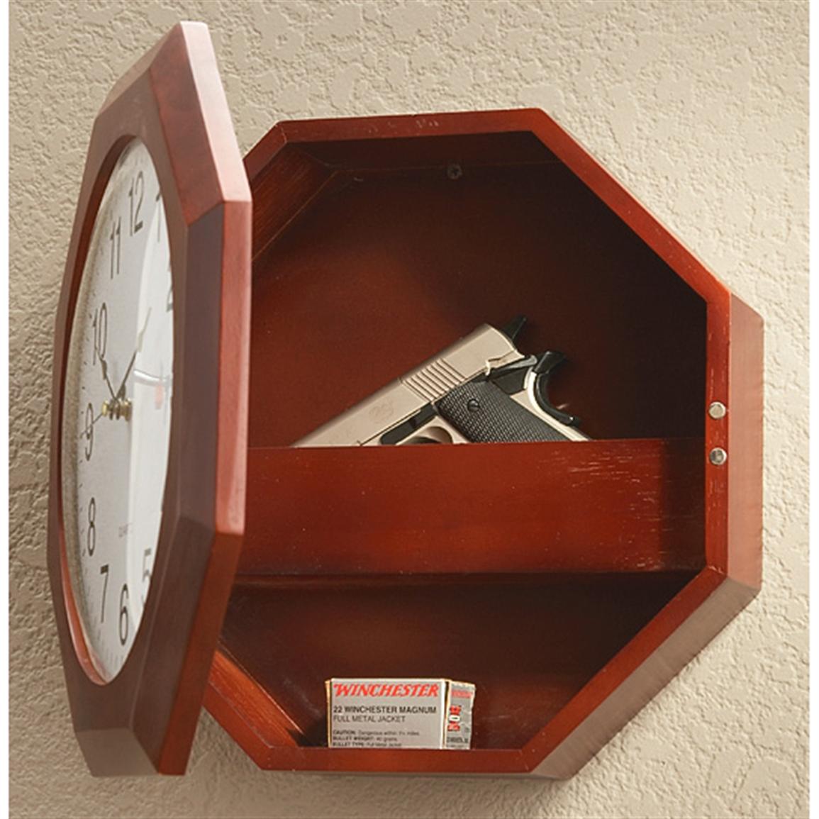 Hexagon Hide a Gun Clock 157576, Gun Cases at Sportsman's Guide