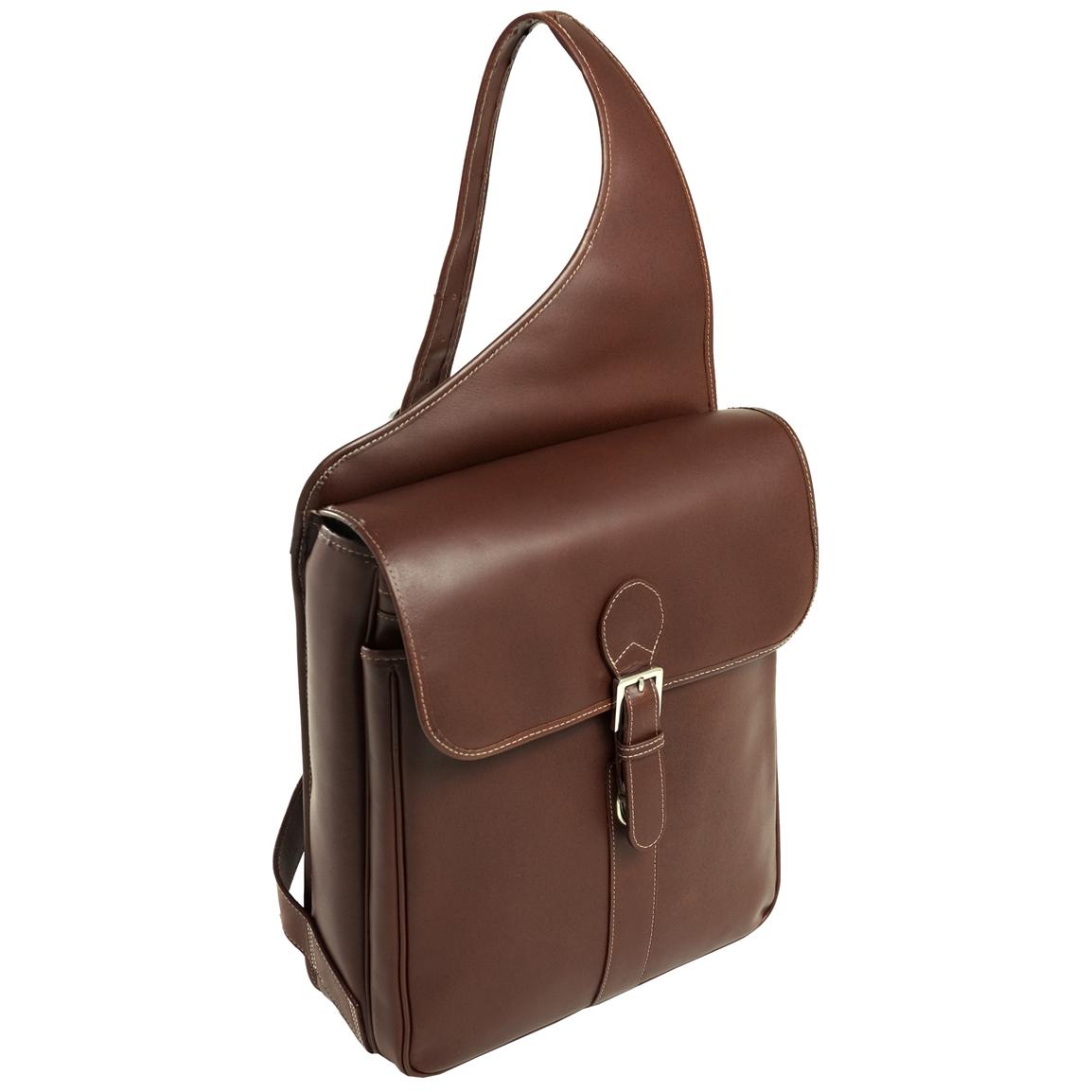 Siamod® Sabotino Leather Sling Messenger Bag - 158082, Tote Bags at Sportsman&#39;s Guide