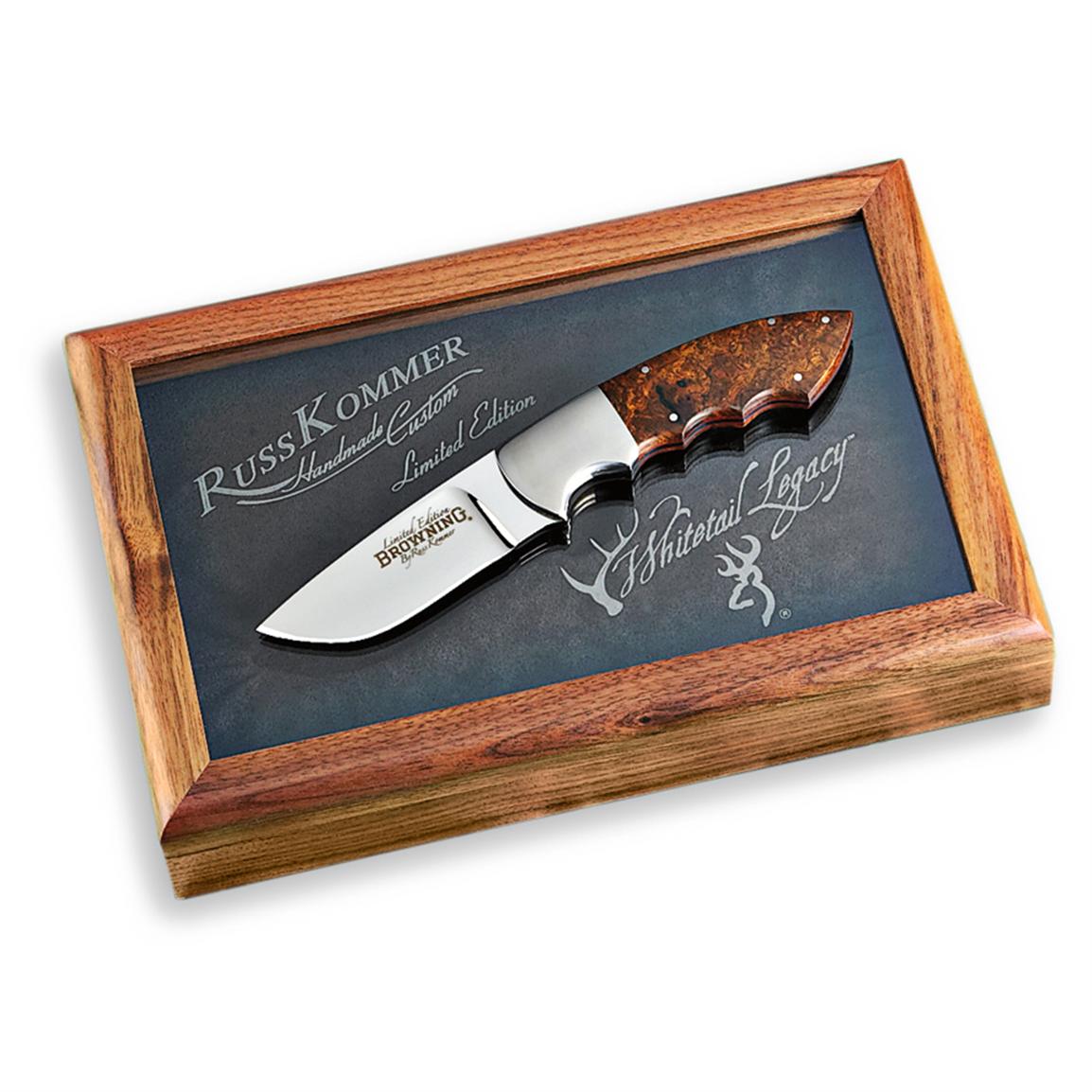 Browning® Whitetail Legacy Handmade Knife with Presentation Box