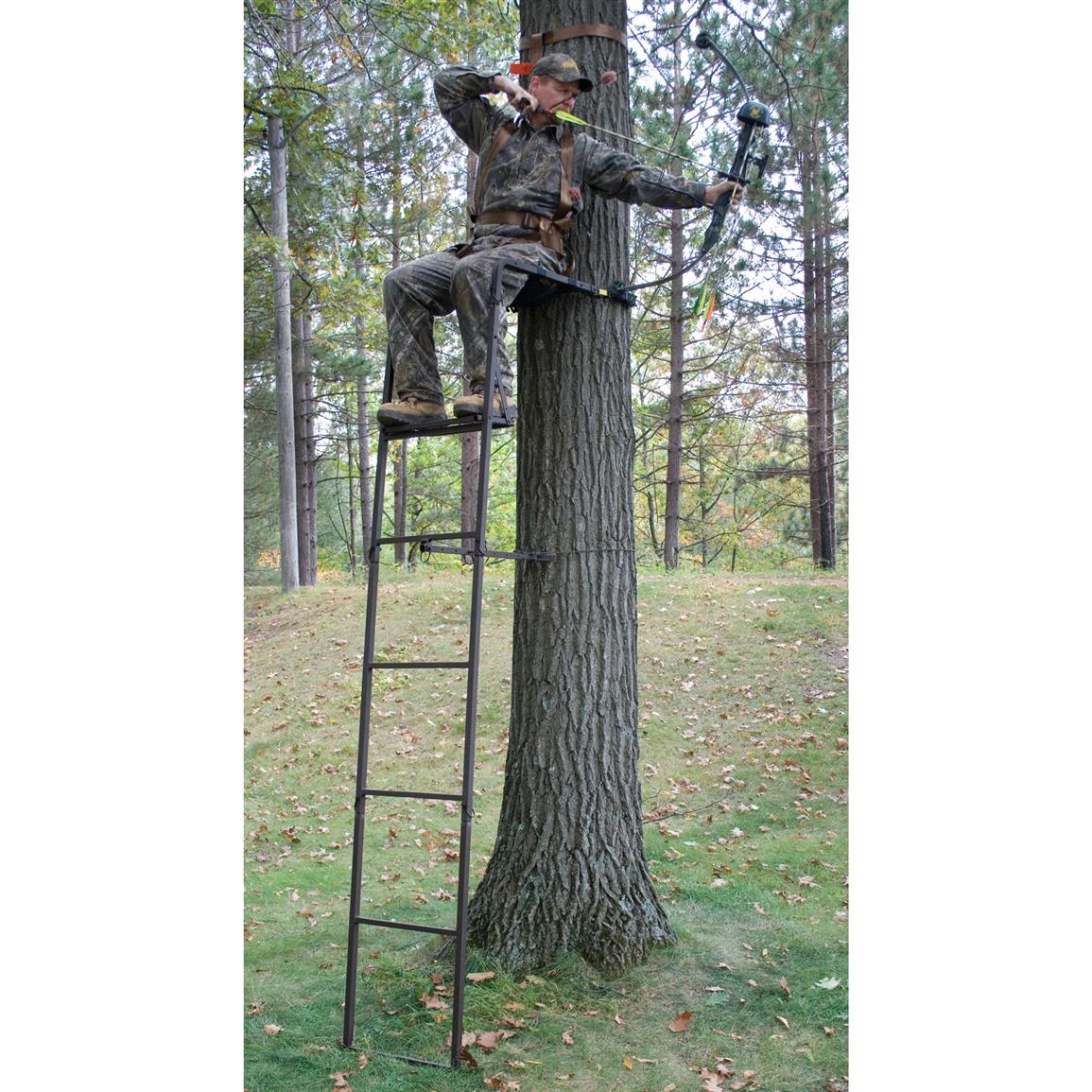 River's Edge® 10' Pack N Stack Ladder Stand 158938, Ladder Tree