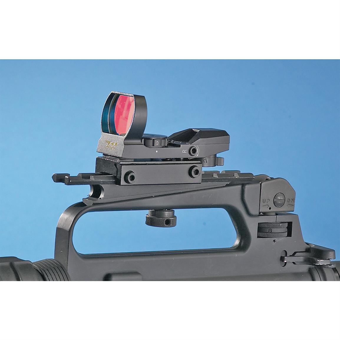 Bsa Multi Reticle Panoramic Sight Matte Black Red Dot