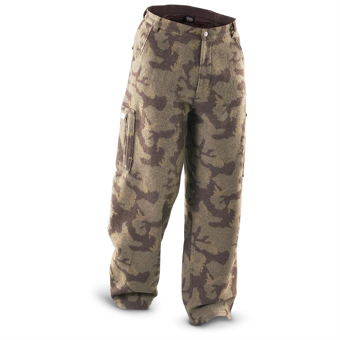 men's camouflage fleece pants