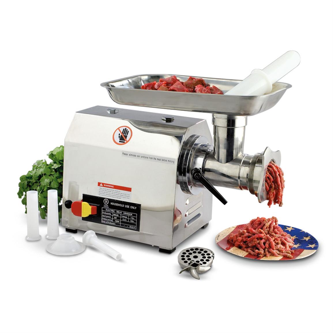 Professional Stainless Steel 1 hp Meat Grinder 161918, Game & Meat