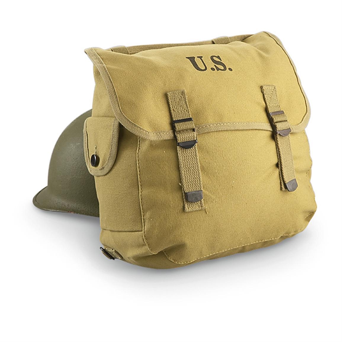 Reproduction U.S. Military surplus- style M36 Musette Bag, Khaki - 163121, Field Gear at ...