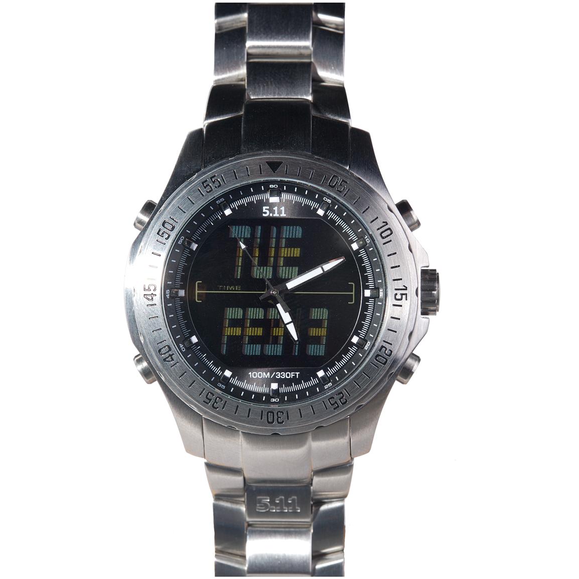 5 11 Tactical® Stainless Steel Hrt Watch 165061 Watches At Sportsman S Guide