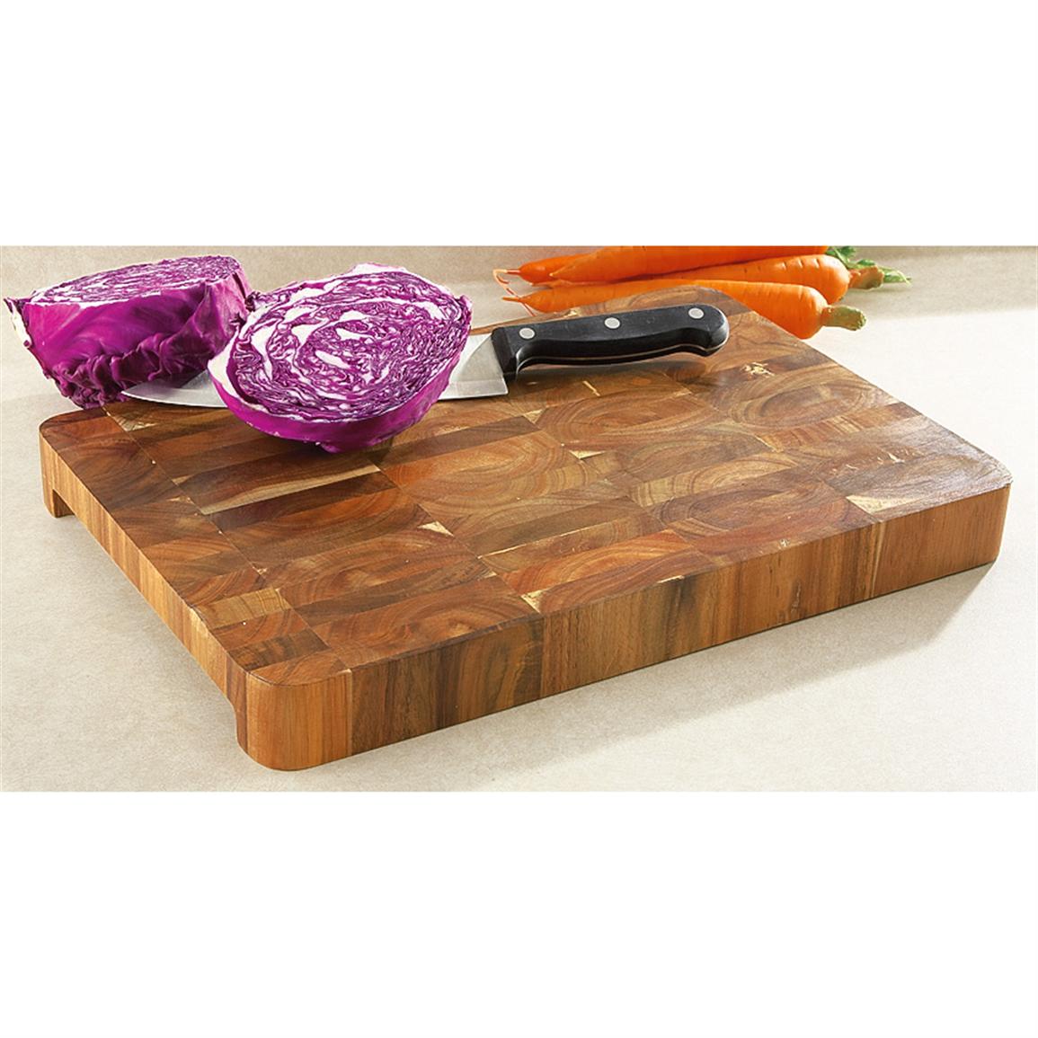 Acacia Wood Butcher Block 168365 Accessories At Sportsmans Guide 