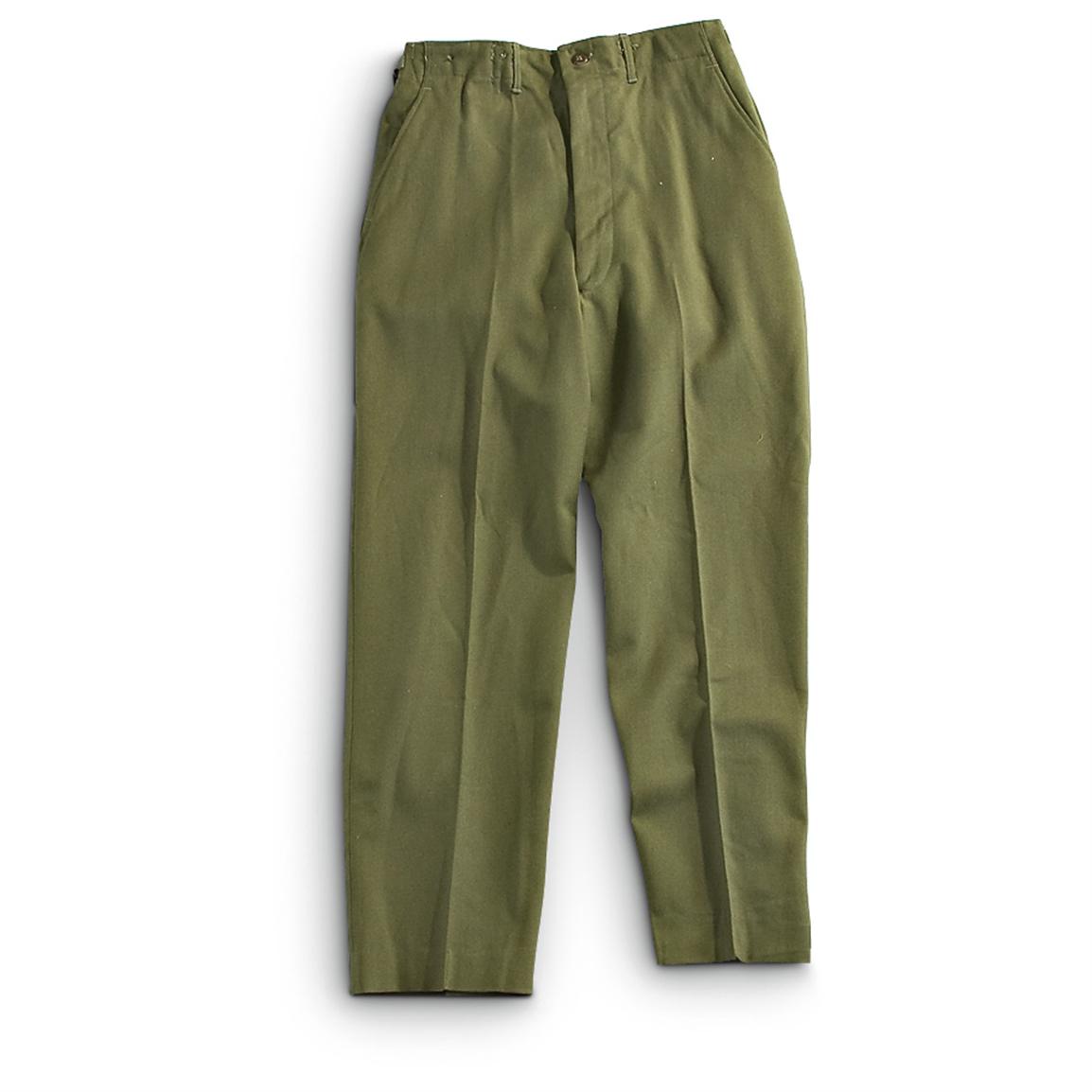 wool army pants