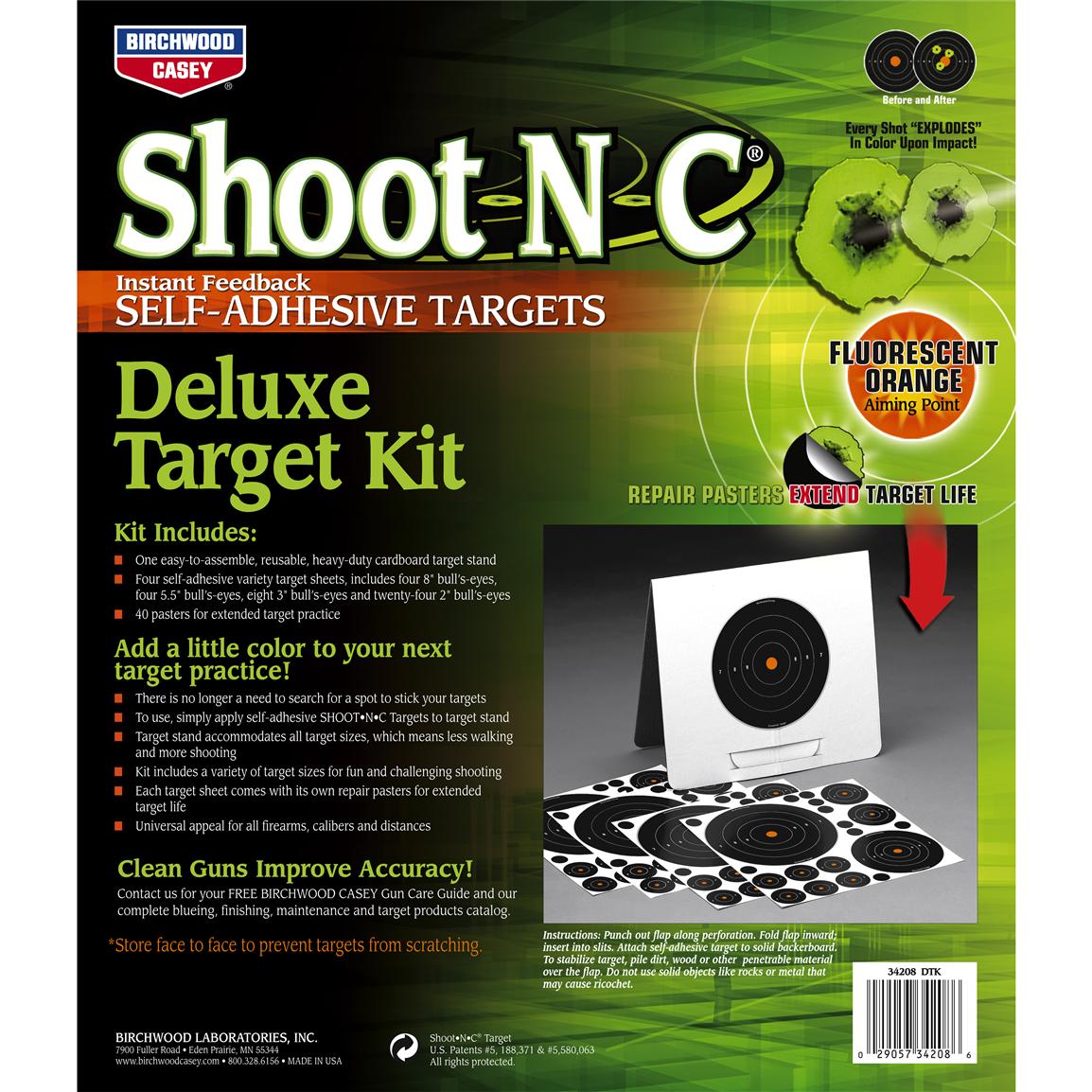 ... Shooting Targets  Birchwood CaseyÂ® Shoot - N - CÂ® Deluxe Target Kit