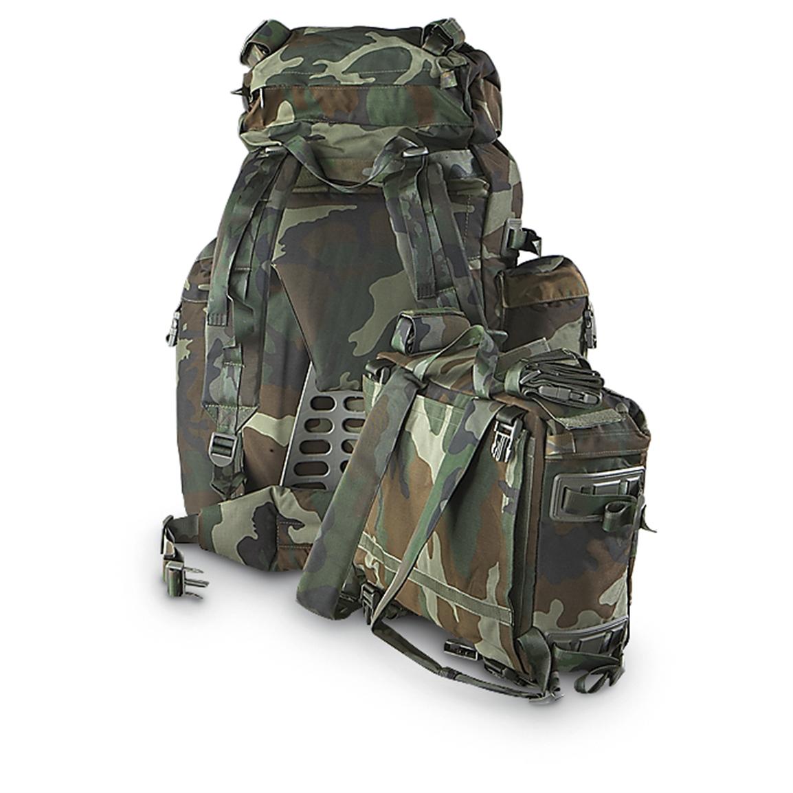Used Italian Military Combat Rucksack, Camo - 171728, Rucksacks & Backpacks at Sportsman&#39;s Guide