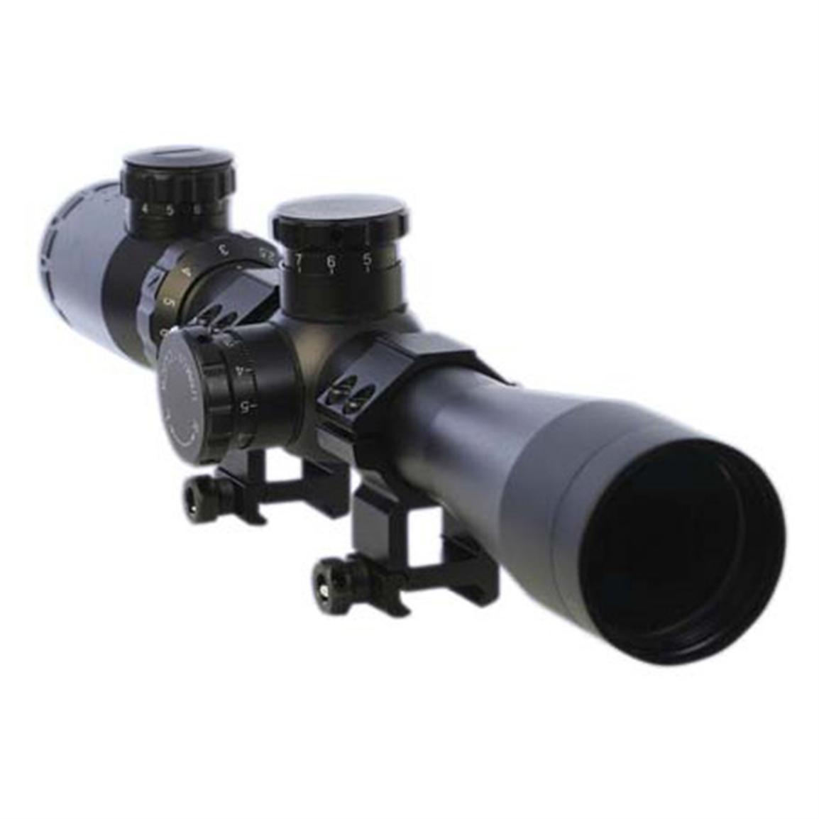 Osprey® 2.5 10x40 mm Tactical Mil Dot Illuminated Reticle Rifle Scope